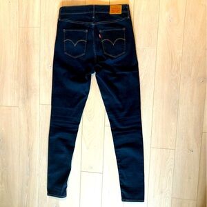 Levi’s Dark Indigo Blue High Rise Skinny Jeans